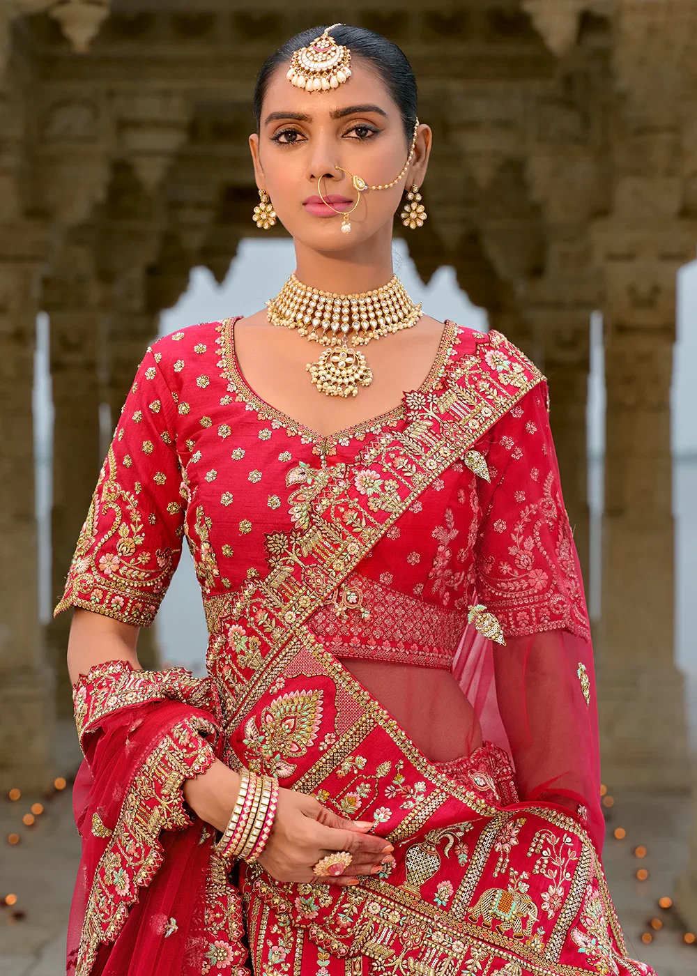 Cotton 72 Kali Chaniya Lehenga Skirt with Blouse Piece