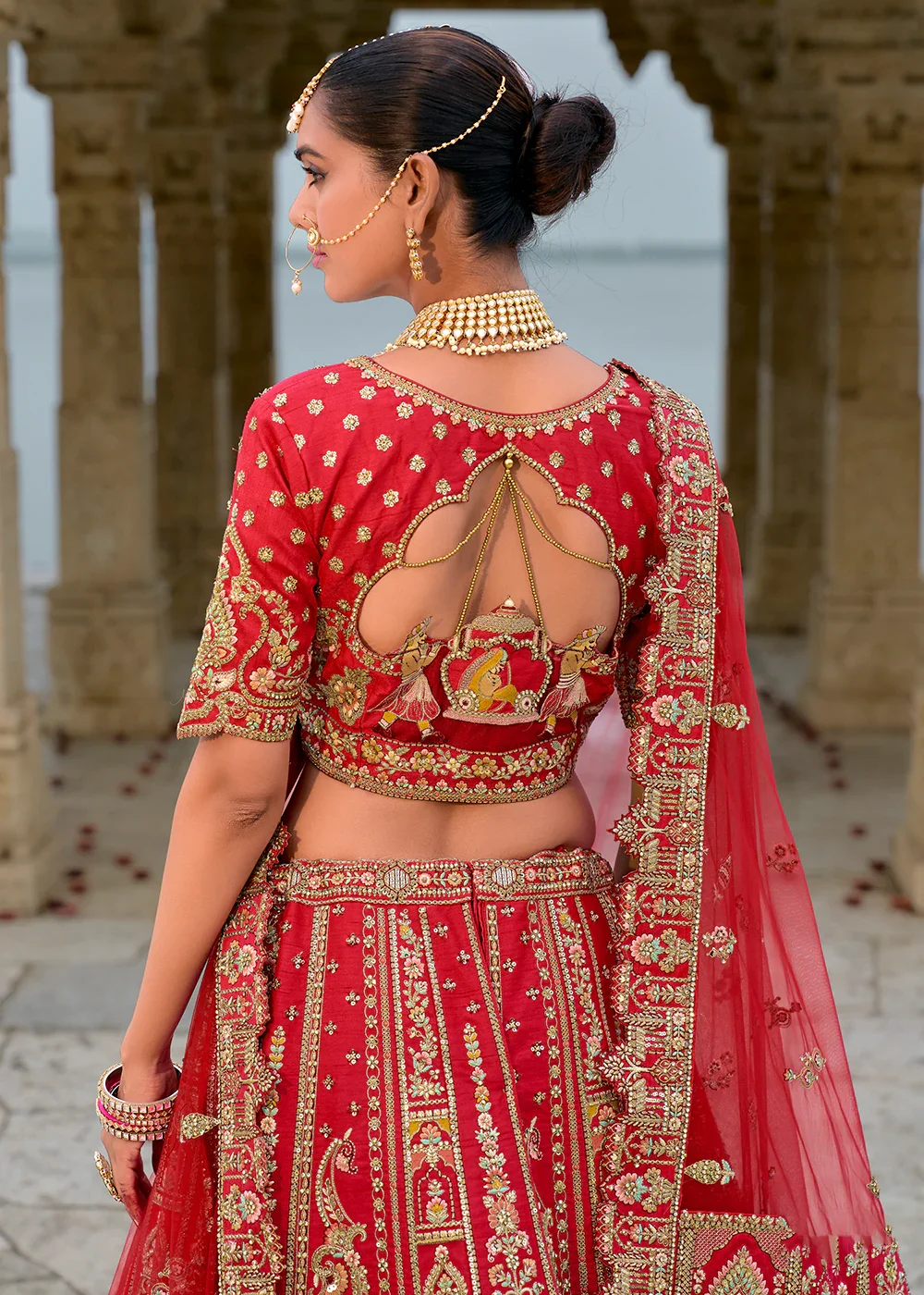 Cotton 72 Kali Chaniya Lehenga Skirt with Blouse Piece